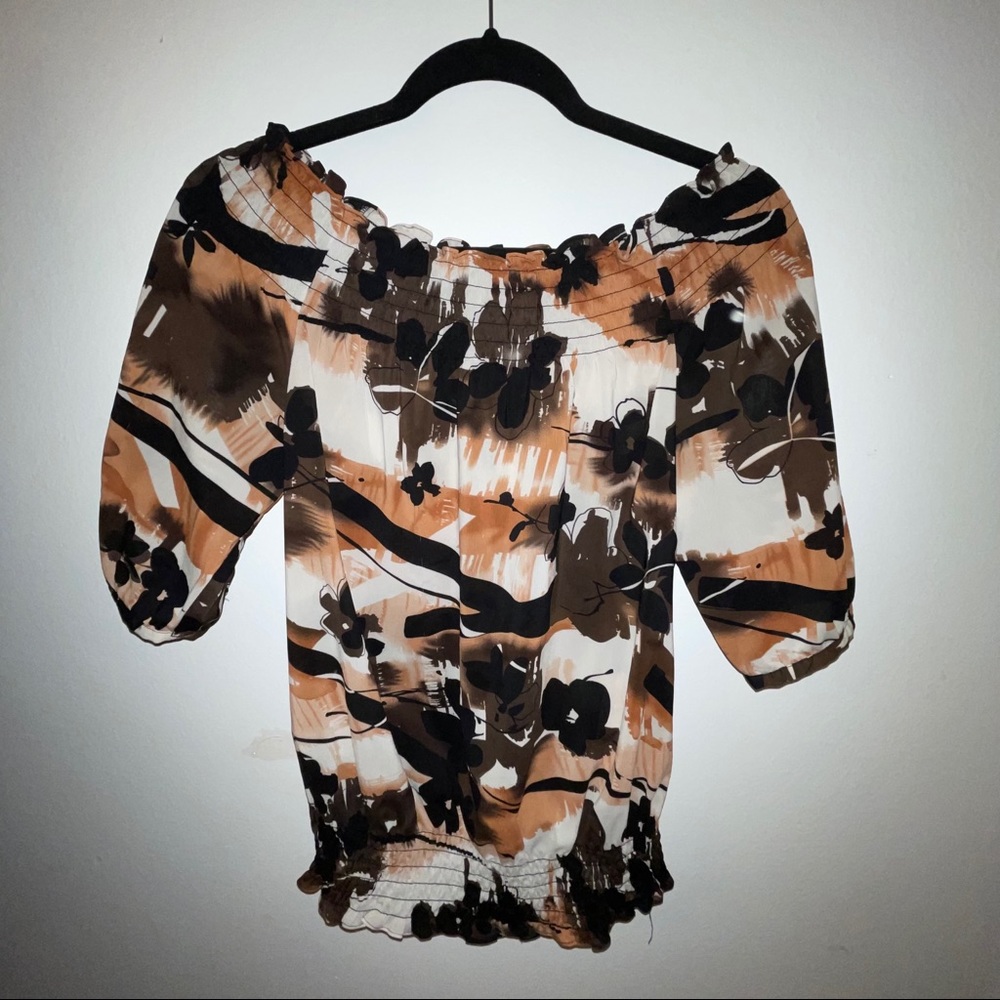 Flower pattern blouse